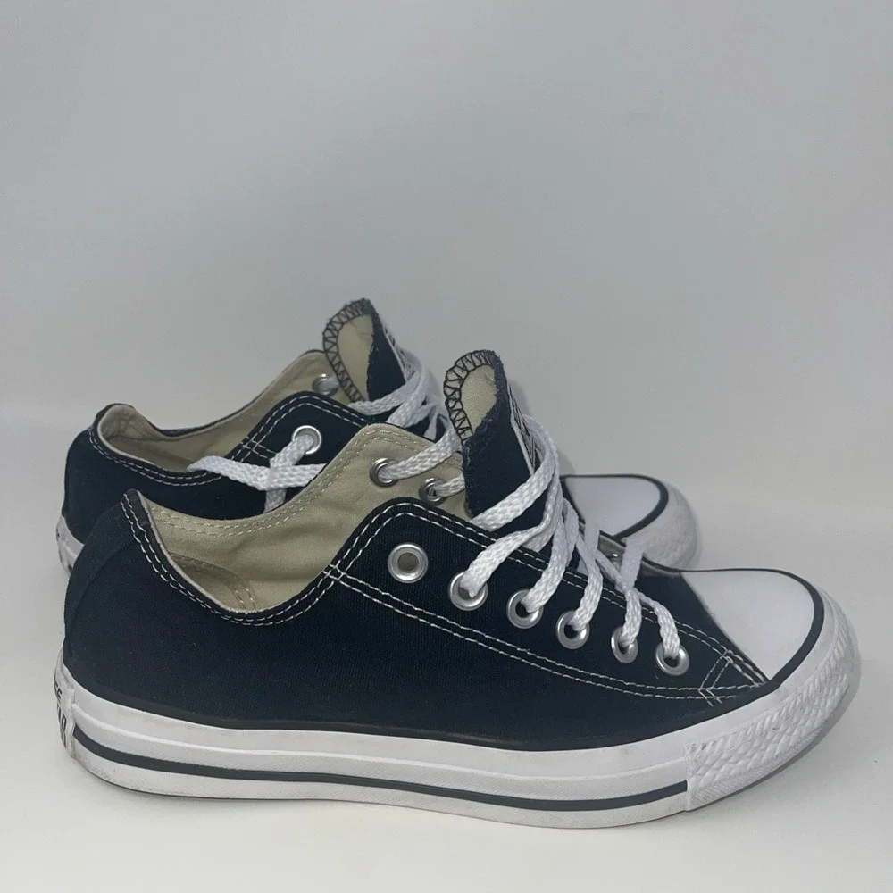 Black Converse All Star Size 5Men 7Women Shoes Low Top Chuck Taylor GUC